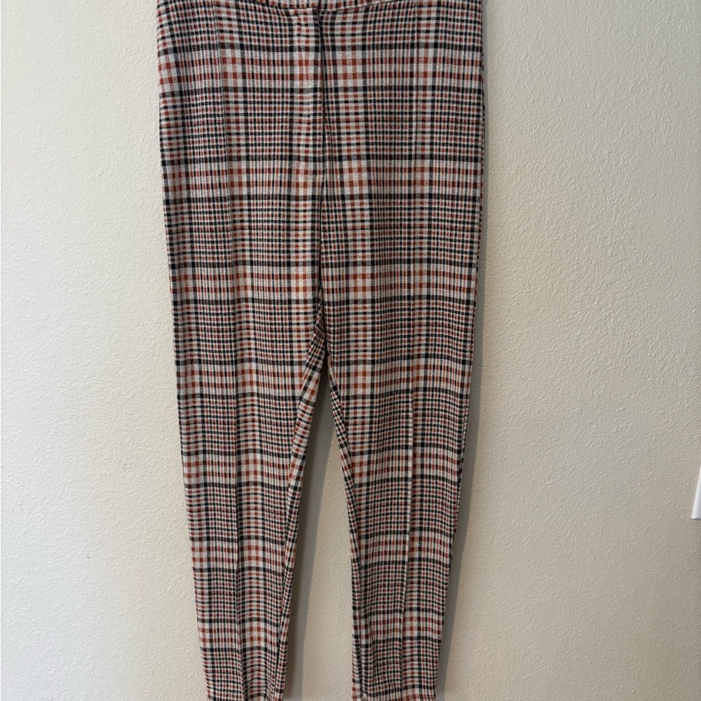 Free People High Rise Plaid Pants